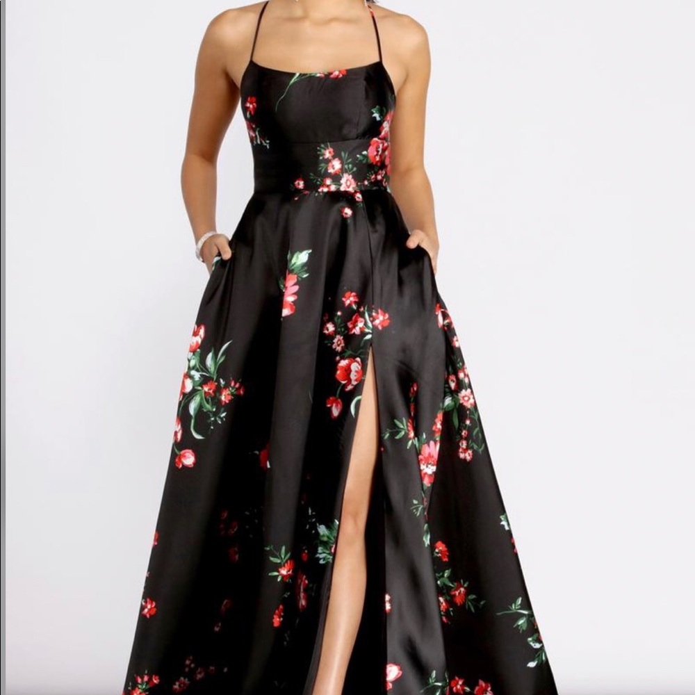 Floral A-line dress